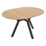 Masa extensibila Frances, Sonoma-negru, 100-140x100x75 cm - Sonoma
