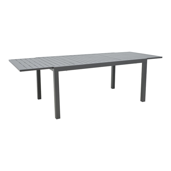 Masa extensibila Lafla aluminiu, Gri inchis, 160-240x100x75 cm