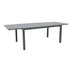 mobilier de gradina Masa extensibila Lafla aluminiu Gri inchis 160-240x100x75 cm