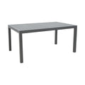 Masa extensibila Lafla aluminiu, Gri inchis, 160-240x100x75 cm, imagine suplimentara
