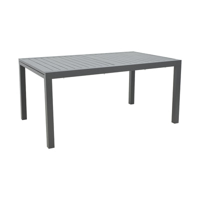 Masa extensibila Lafla aluminiu, Gri inchis, 160-240x100x75 cm, imagine suplimentara