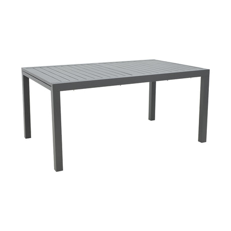 Masa extensibila Lafla aluminiu, Gri inchis, 160-240x100x75 cm