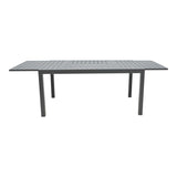 Masa extensibila Lafla aluminiu, Gri inchis, 160-240x100x75 cm