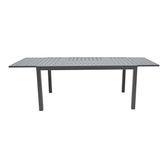 Masa extensibila Lafla aluminiu, Gri inchis, 160-240x100x75 cm, detaliu produs