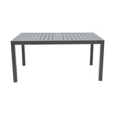 Masa extensibila Lafla aluminiu, Gri inchis, 160-240x100x75 cm, perspectiva suplimentara