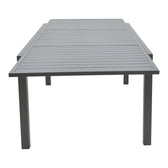 Masa extensibila Lafla aluminiu, Gri inchis, 160-240x100x75 cm, foto produs