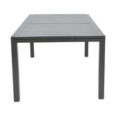 Masa extensibila Lafla aluminiu, Gri inchis, 160-240x100x75 cm, foto produs 6