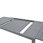 Masa extensibila Lafla aluminiu, Gri inchis, 160-240x100x75 cm, foto produs 7