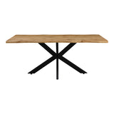 Masa Gilman, MDF, Sonoma-negru, 180x90x75 cm