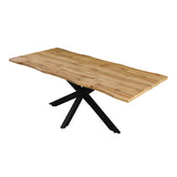 Masa Gilman, MDF, Sonoma-negru, 180x90x75 cm