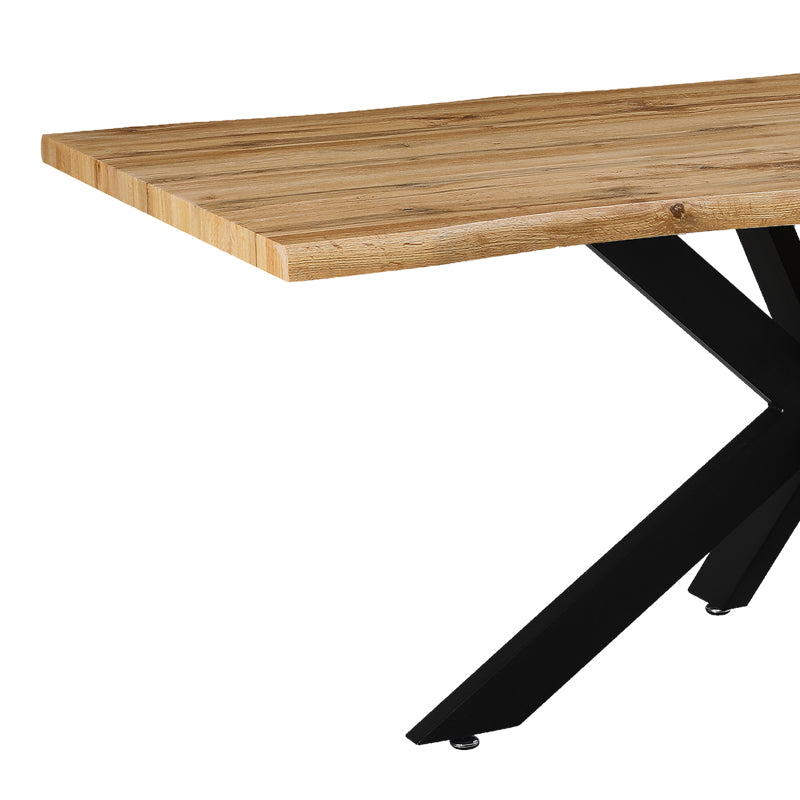 Masa Gilman, MDF, Sonoma-negru, 180x90x75 cm