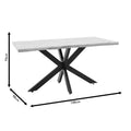Masa Gilman MDFSonoma, neagra, 150x90x75 cm, foto produs 6
