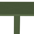 Masă Groovy cu design perforat, Polipropilenă, Verde închis, 60x60x76 cm, imagine suplimentara