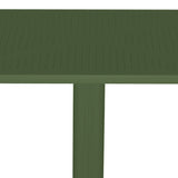 Masă Groovy cu design perforat, Polipropilenă, Verde închis, 60x60x76 cm