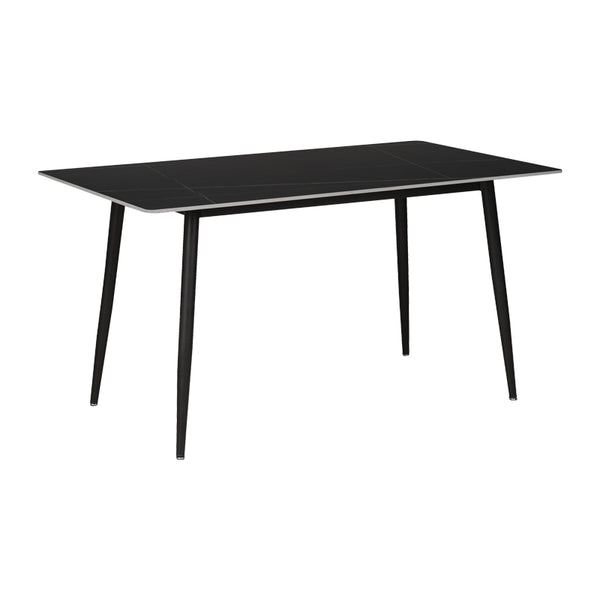 Masa Gustas, marmura, neagra, 140x80x75 cm