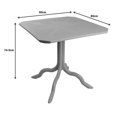 Masa Icon, Alb, 80x80x74 cm, perspectiva suplimentara