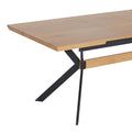 Masa Jessamy extensibila, 43mm, Natural, 160/200x90x76 cm, detaliu produs
