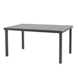 Masa Kliton din aluminiu, Gri inchis, 150x80x74 cm - Gri Inchis