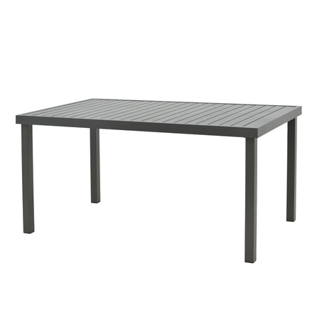 Masa Kliton din aluminiu, Gri inchis, 150x80x74 cm