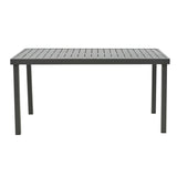 Masa Kliton din aluminiu, Gri inchis, 150x80x74 cm - Gri Inchis