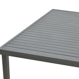 Masa Kliton din aluminiu, Gri inchis, 150x80x74 cm - Gri Inchis