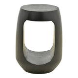 Masă laterală cu design practic Lenora, Stil Modern, Lemn de Mango Solid, Natural, 33x45 cm - BLACK