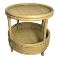 Masa laterala Moody, Rattan, Natur, 55x51 cm, imagine suplimentara
