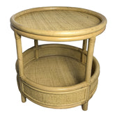 Masa laterala Moody, Rattan, Natur, 55x51 cm, imagine suplimentara