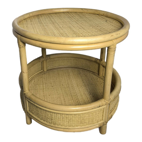 Masa laterala Moody, Rattan, Natur, 55x51 cm