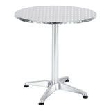 Masa Lazo crom aluminiu, D70x70 cm