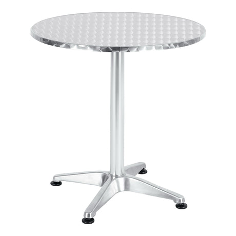 Masa Lazo crom aluminiu, D70x70 cm