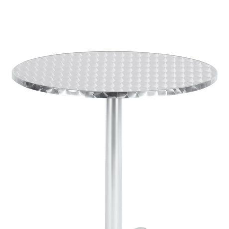 Masa Lazo crom aluminiu, D70x70 cm