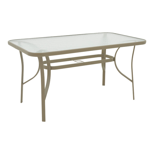 Masa metalica Ensure, Sampanie, Auriu, 140x80x70 cm