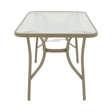 Masa metalica Ensure, Sampanie, Auriu, 140x80x70 cm