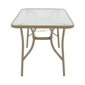 Masa metalica Ensure, Sampanie, Auriu, 140x80x70 cm, detaliu produs
