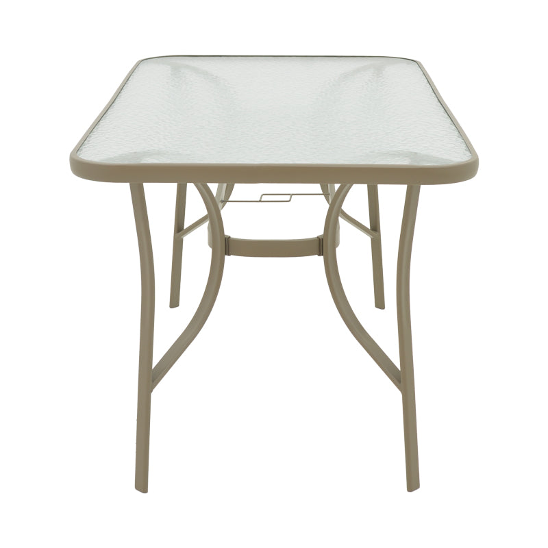 Masa metalica Ensure, Sampanie, Auriu, 140x80x70 cm, detaliu produs