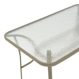 Masa metalica Ensure, Sampanie, Auriu, 140x80x70 cm