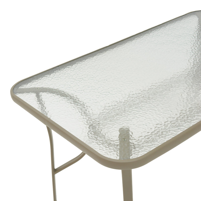Masa metalica Ensure, Sampanie, Auriu, 140x80x70 cm, perspectiva suplimentara