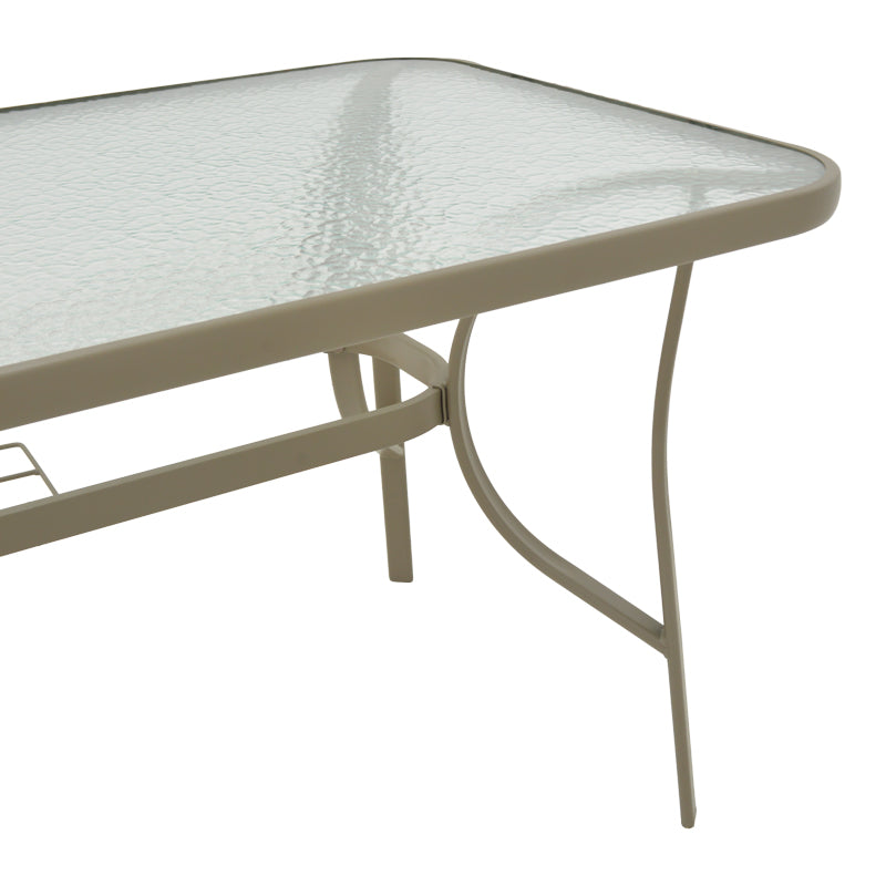 Masa metalica Ensure, Sampanie, Auriu, 140x80x70 cm, foto produs