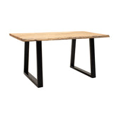 Masa Miles din lemn de acacia solid cu grosimea de 4-4cm Natural 160x90x76 cm