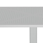 Masă modernă cu design perforat Groovy, Alb, Polipropilenă, 60x60x76 cm, imagine suplimentara