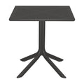 mobilier de gradina Masă modernă cu suprafață perforată Groovy, design elegant, polipropilenă, 60x60x76 cm