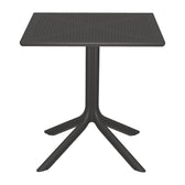 mobilier de gradina Masă modernă cu suprafață perforată Groovy, design elegant, polipropilenă, 60x60x76 cm