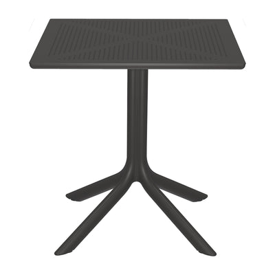 mobilier de gradina Masă modernă cu suprafață perforată Groovy, design elegant, polipropilenă, 60x60x76 cm