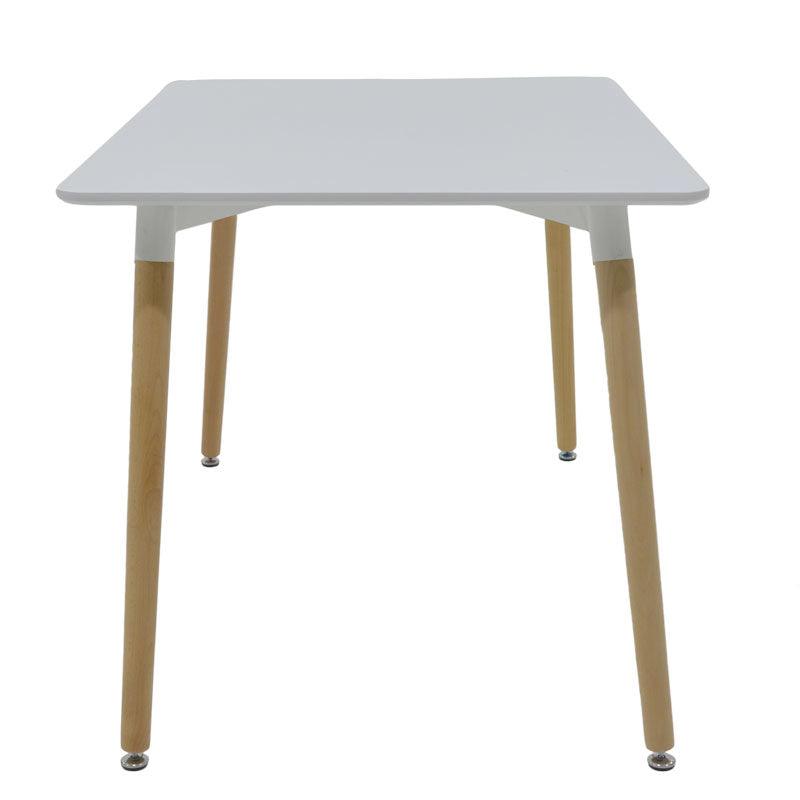 Masa Natali MDF, Negru - Alb, 120x80x76 cm - Alb