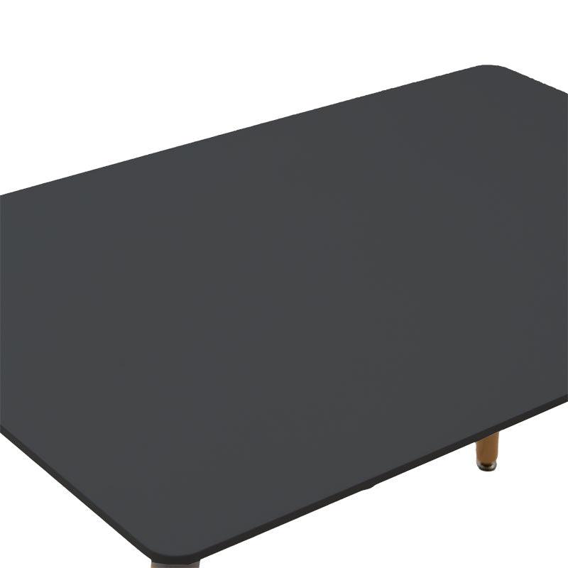 Masa Natali MDF, Negru - Alb, 120x80x76 cm - Negru