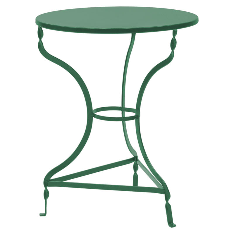 Masa Noah alb Stejar metalica, D58x72 cm - Verde