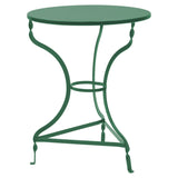 Masa Noah alb Stejar metalica, D58x72 cm - Verde