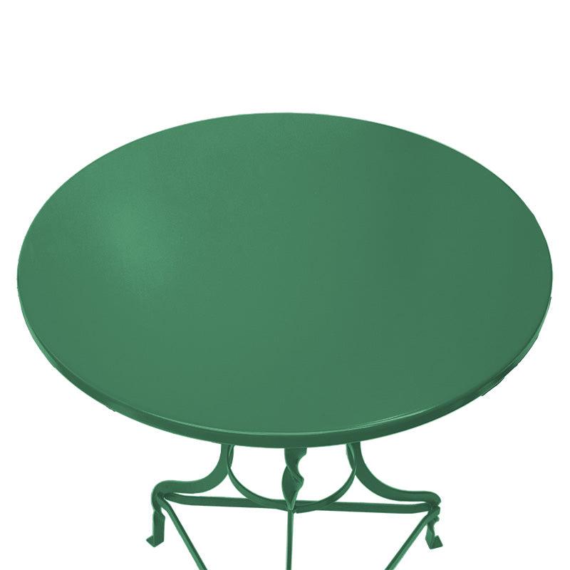 Masa Noah verde metalic, D70x72 cm