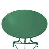Masa Noah verde metalic, D70x72 cm